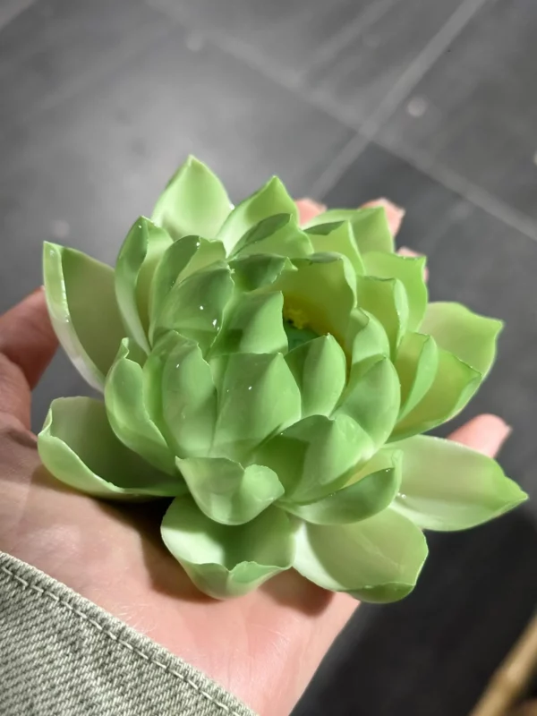 Handmade Green Lotus Flower Incense Holder