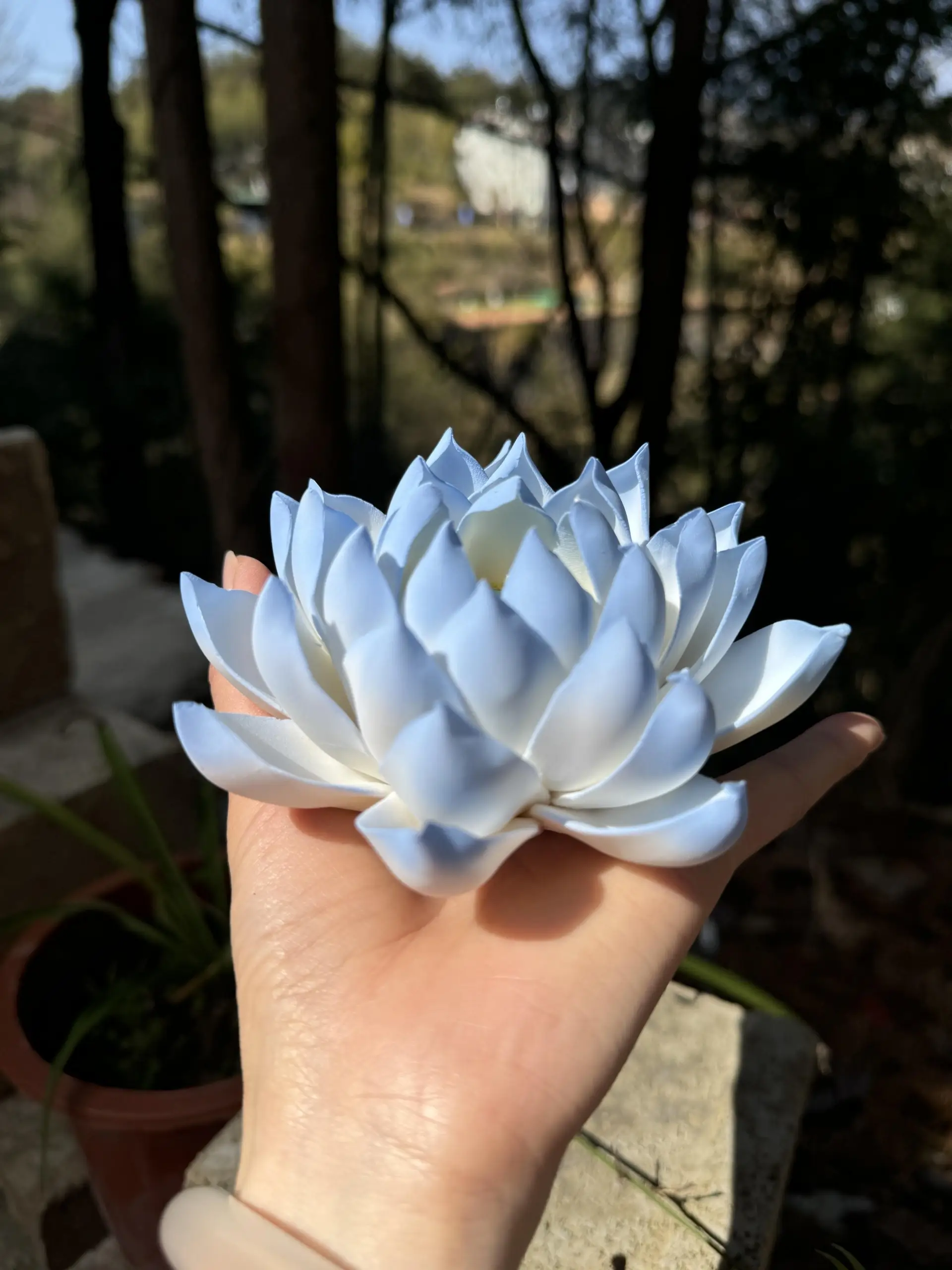 Handmade Blue Lotus Flower Incense Holder