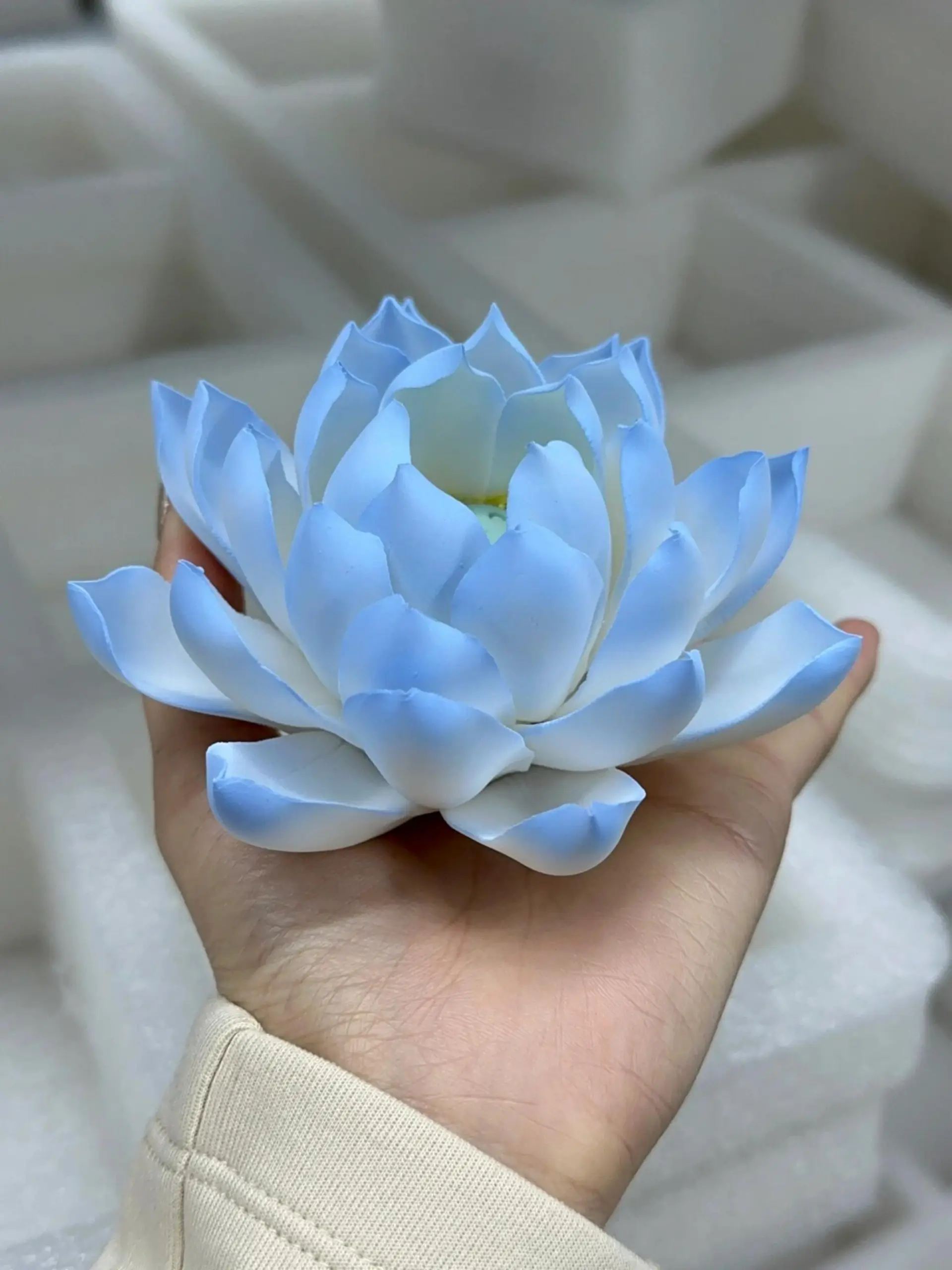 Handmade Blue Lotus Flower Incense Holder