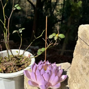 Handmade Purple Lotus Flower Incense Holder