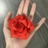 Handmade Red Rose Flower Incense Holder