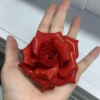 Handmade Red Rose Flower Incense Holder