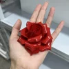 Handmade Red Rose Flower Incense Holder