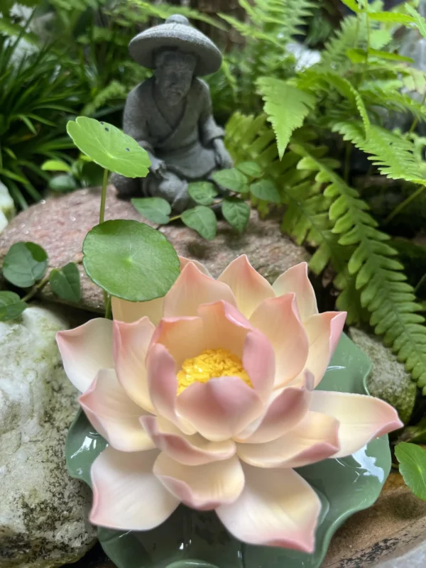 Handmade Pink Lotus Flower Incense Holder