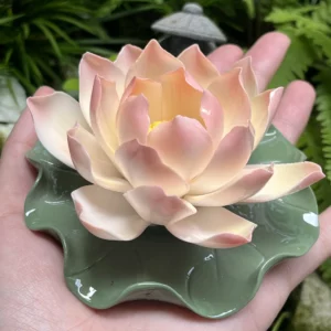 Handmade Pink Lotus Flower Incense Holder