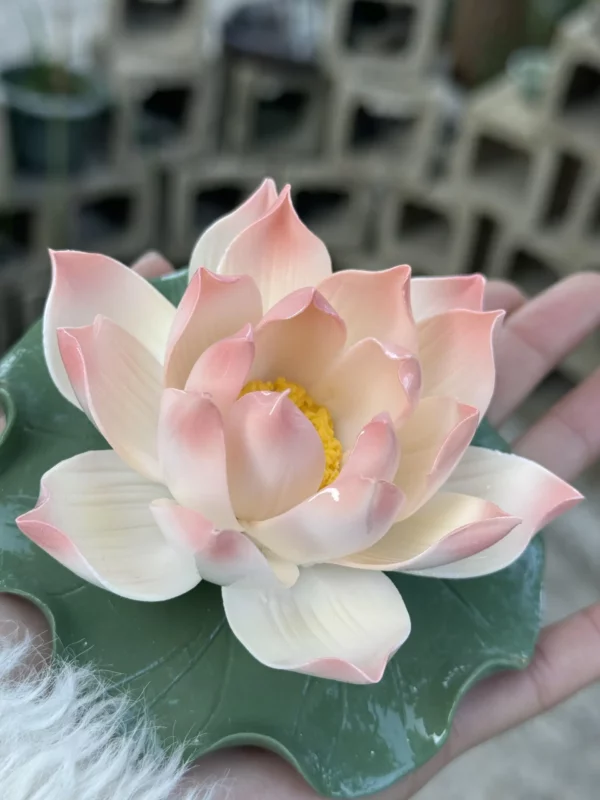 Handmade Pink Lotus Flower Incense Holder