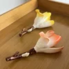 Handmade Yellow/Orange Magnolia Flower Incense Holder