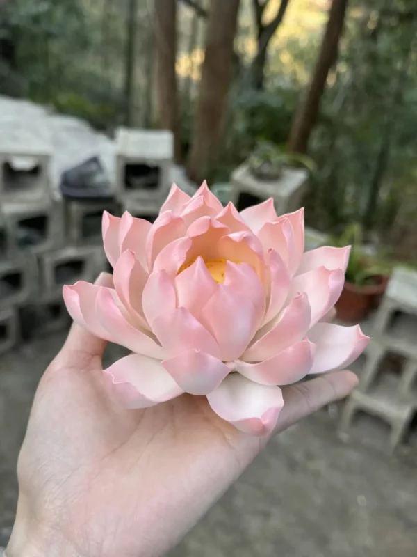 Handmade Pink Lotus Flower Ceramic Incense Holder
