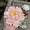 Handmade White/Pink Peony Flower Incense Holder
