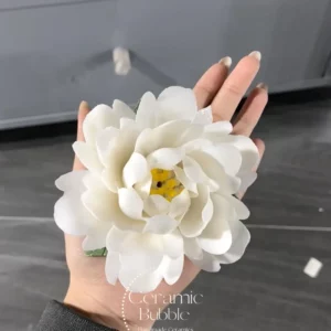 Unique Handmade Floral Shaped Incense Holder White Ceramic Incense Holder