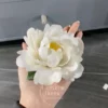 Unique Handmade Floral Shaped Incense Holder White Ceramic Incense Holder
