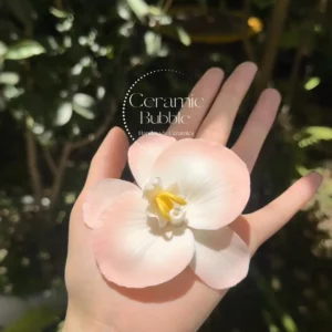 Elegant Handmade Ceramic Incense Holder Orchid Shaped Stick Burner incense stick holder