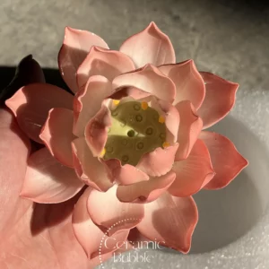 Blue/Red/Yellow/Green/White Flower Shaped Ceramic Incense Holder Unique Handmade Lotus Shaped Incense Holder