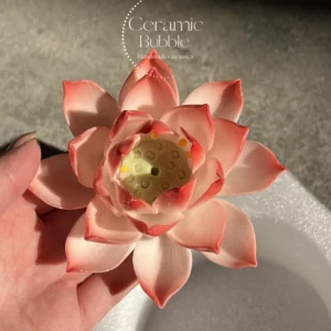 Blue/Red/Yellow/Green/White Flower Shaped Ceramic Incense Holder Unique Handmade Lotus Shaped Incense Holder