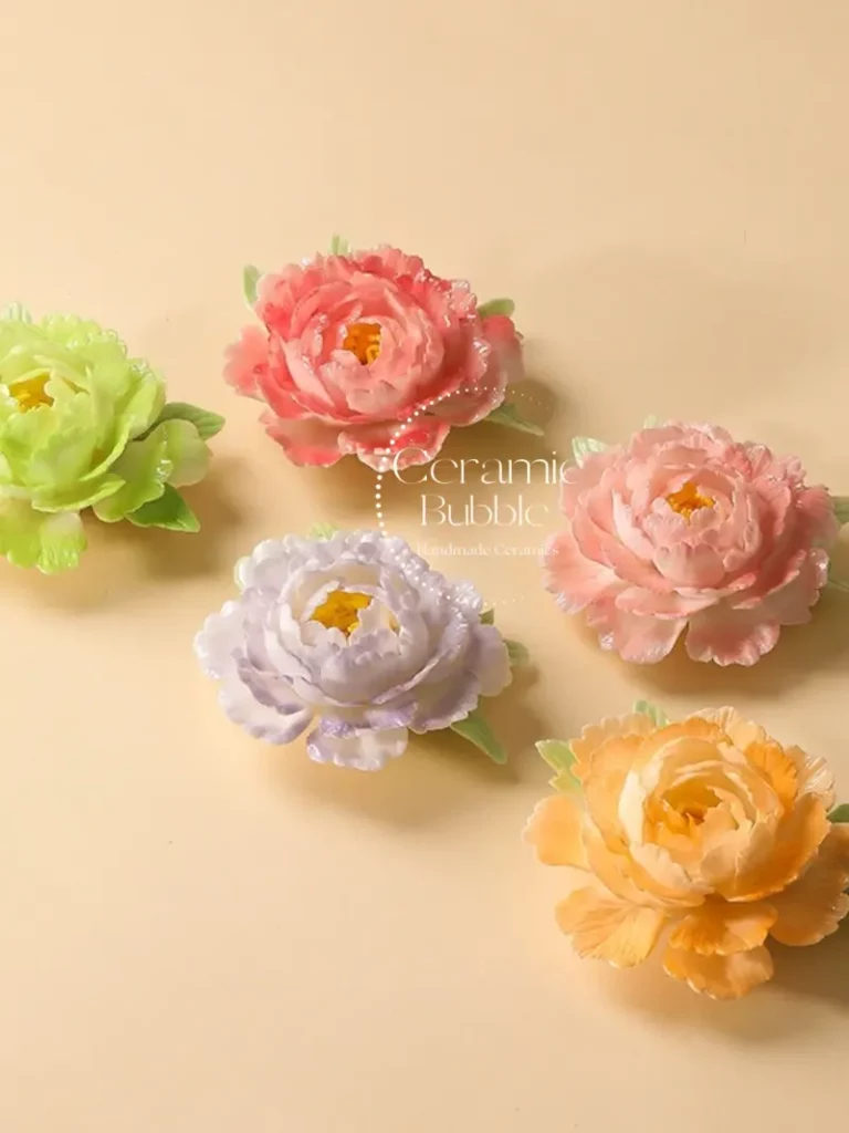 CeramicBubble Ceramic Incense Holder Handmade Floral Shaped Incense Burner