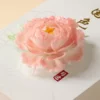 Orange/Pink/White/Green/Red Ceramic Incense Holder Handmade Floral Shaped Incense Burner
