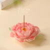 Orange/Pink/White/Green/Red Ceramic Incense Holder Handmade Floral Shaped Incense Burner