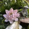 Purple Ceramic Lotus Incense Holder Handmade Floral Design Stick Burner