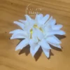 Handmade White/Yellow Chrysanthemum Flower Shaped Ceramic Incense Holder