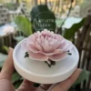 Light Pink Flower Shaped Ceramic Desk Decor Romantic Tea Party Decor Ceramic Diffuser