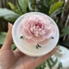 Light Pink Flower Shaped Ceramic Desk Decor Romantic Tea Party Decor Ceramic Diffuser