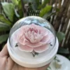 Light Pink Flower Shaped Ceramic Desk Decor Romantic Tea Party Decor Ceramic Diffuser
