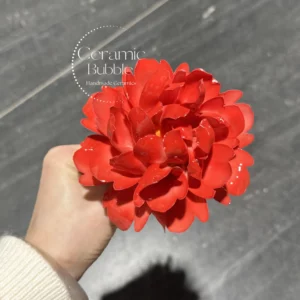 Handmade Ceramic Ornament Statement Floral Desk Decor Antique Home Decor Unique Tea Pet