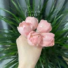 Tulip Shaped Handmade Ceramic Tea Pet Unique Floral Home Decor Pink Tea Party Decor