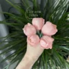 Tulip Shaped Handmade Ceramic Tea Pet Unique Floral Home Decor Pink Tea Party Decor