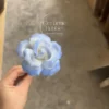 Blue/Orange Ceramic Flower Handmade Ceramic Desk Decor Unique Gift Idea