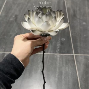 Handmade Black-White Gradient Ceramic Flower Desk Decor Home Decor Zen Tea Table Ornament