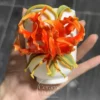 Handmade Unique Orange Flower Ceramic Cup 3D Floral Tea Cup Bestie Christmas Gift
