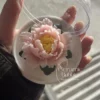 Handmade Light Pink Peony Shaped Ceramic Flower Table Decor Artistic Tea Table Ornament