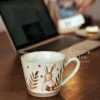 Handmade Brown Rabbit Coffee Mug Artistic Ceramic Mug