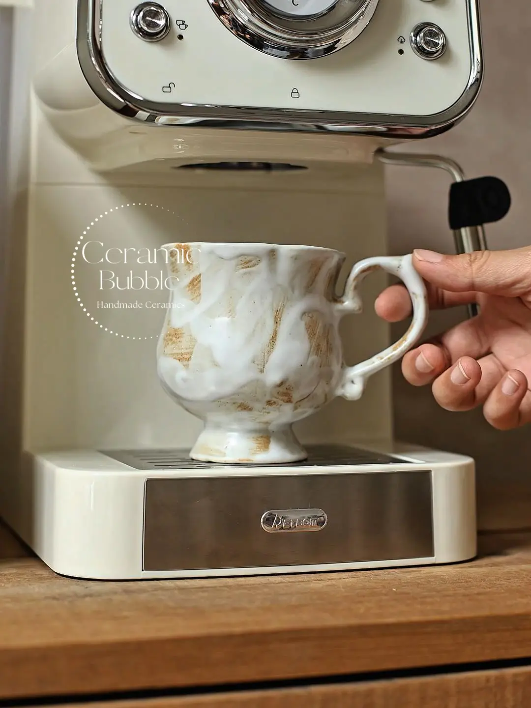 Retro Ceramic Mug Organic Handmade Rustic Coffee Mug