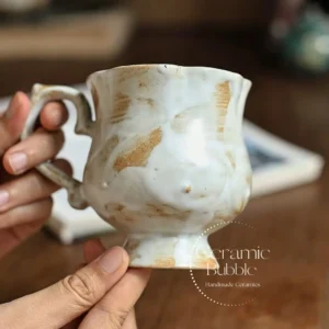Retro Ceramic Mug Organic Handmade Rustic Coffee Mug
