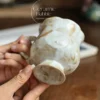 Retro Ceramic Mug Organic Handmade Rustic Coffee Mug