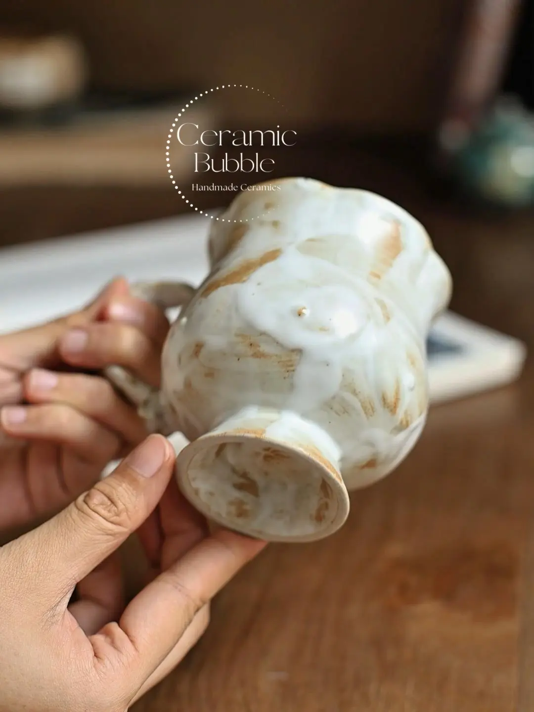 Retro Ceramic Mug Organic Handmade Rustic Coffee Mug