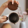 Handmade Blue Ceramic Mug Minimalist Gradient Coffee Cup