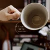 Handmade Blue Glazed Ceramic Mug Artistic Watercolor Inspired Coffee Cup