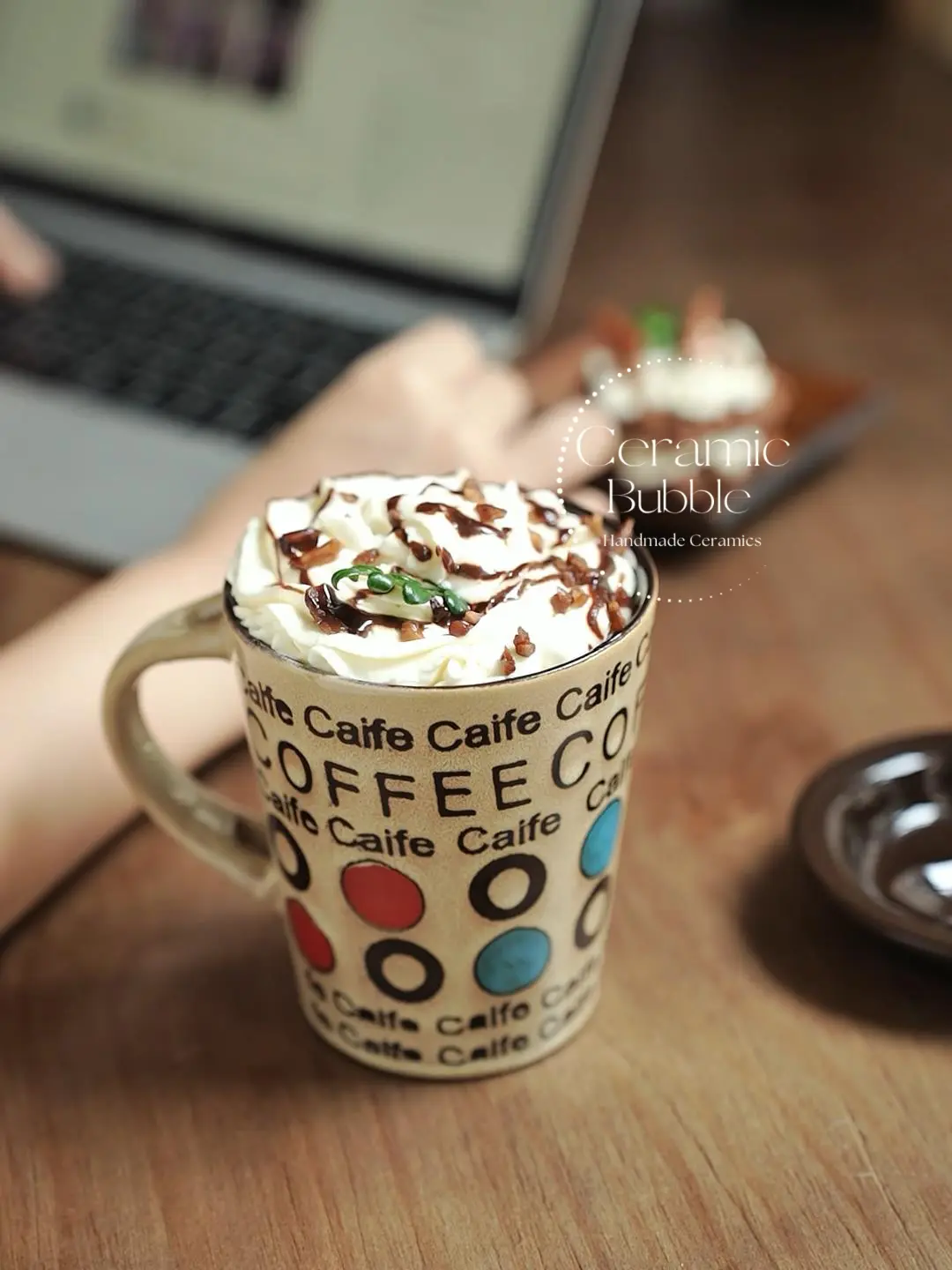 Handmade Retro Ceramic Coffee Mug Colorful Artistic Cup