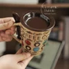 Handmade Retro Ceramic Coffee Mug Colorful Artistic Cup