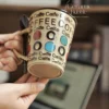 Handmade Retro Ceramic Coffee Mug Colorful Artistic Cup