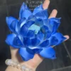 Handmade Blue Lotus Shaped Ceramic Incense Holder Spiritual Incense Burner